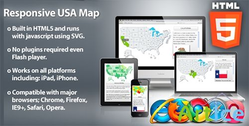 CodeCanyon - Responsive USA Map - HTML5