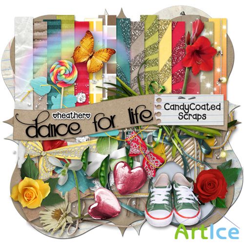 Scrap Set - Dance For Life PNG and JPG Files