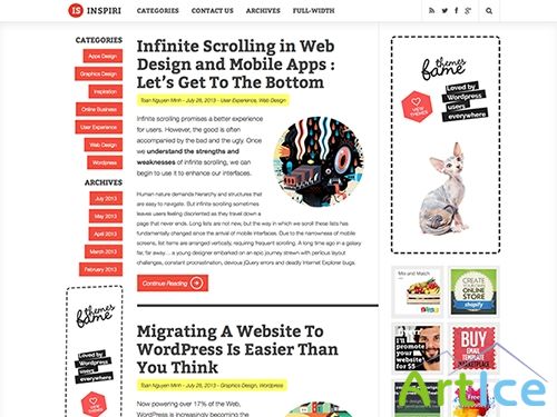 FameThemes - Inspirin v1.0.0 Theme for WordPress