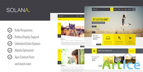 ThemeForest - Solana - Responsive HTML5 Template - RIP