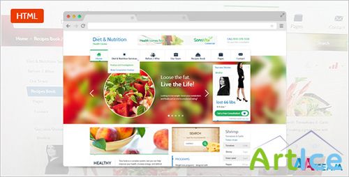 ThemeForest - Diet & Nutrition Health Center - Responsive HTML5 - RIP