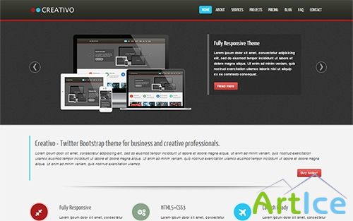 WrapBootstrap - Creativo - Responsive Website Template