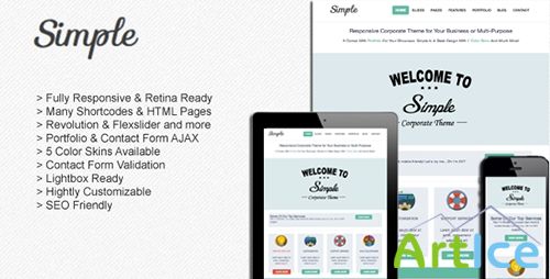 ThemeForest - Simple - Responsive Muti-Purpose Corporate Theme - RIP