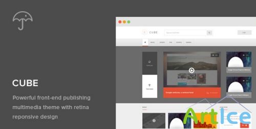 ThemeForest - Cube v1.8 - Front-end Multimedia Publishing WP Theme