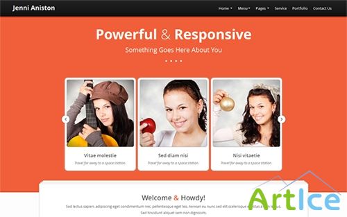 WrapBootstrap - Aniston - Made With Love