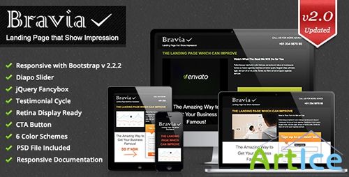 ThemeForest - Bravia v1.0 - Landing Page - FULL