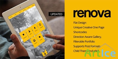 ThemeForest - RENOVA v1.0 - WordPress One Page Responsive Portfolio