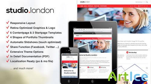 Mojo-Themes - Studio London v1.0 - Responsive Portfolio WordPress Theme