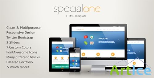 ThemeForest - SpecialOne - Responsive HTML Theme - RIP