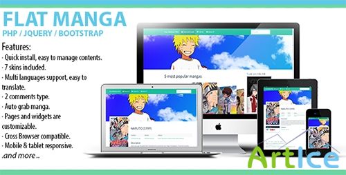 CodeCanyon - Flat manga - Build your own manga reader site. - RIP