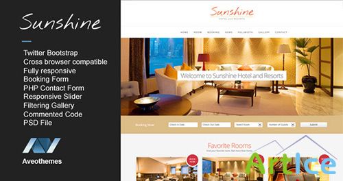 ThemeForest - Sunshine - Responsive Hotel Template - RIP