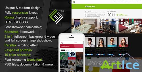 ThemeForest - Loft Studio - Responsive Parallax HTML Template - RIP