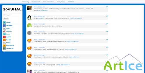 CodeCanyon - Sooshal v2.4 - Social and Media Search Engine