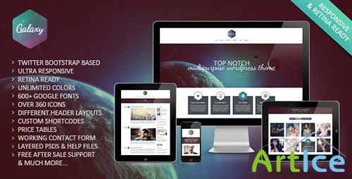 ThemeForest - Galaxy - Creative Portfolio Website Template - FULL