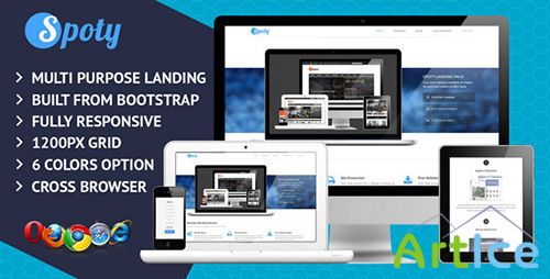 ThemeForest - Spoty Multi Purpose Landing Page - RIP