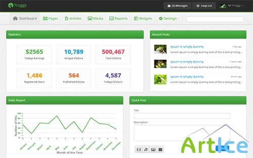 WrapBootstrap - Froggy - Awesome Admin Panel