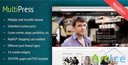 ThemeForest - MultiPress v03 - Multiple and versatile layouts