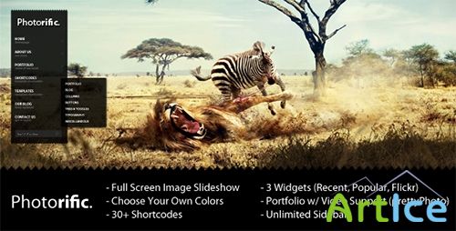 ThemeForest - Photorific v3.0 - Photography WordPress Theme