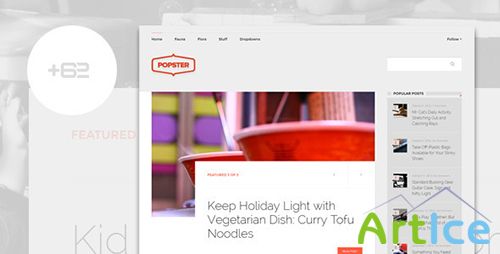 ThemeForest - Popster v1.01 - Magazine WordPress Theme