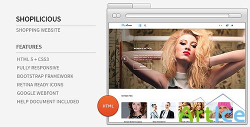 ThemeForest - Shopilicious HTML - Shopping Website - RIP