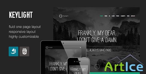 ThemeForest - Keylight - Light & Flat Portfolio - RIP