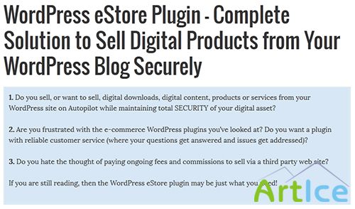 WordPress eStore | eMember Plugin Latest