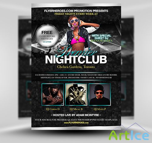 Premier Flyer Template PSD