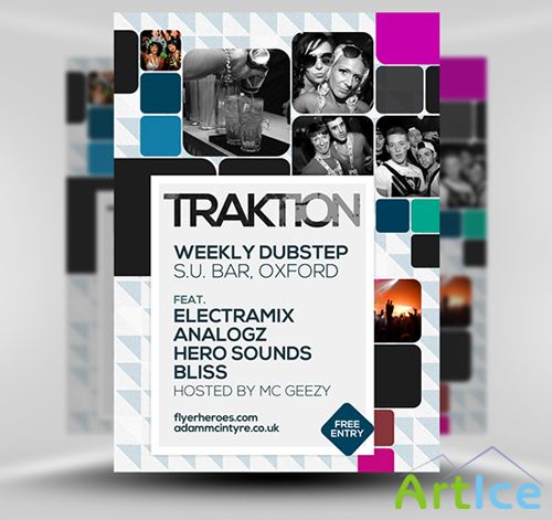 Traktion Flyer Template PSD