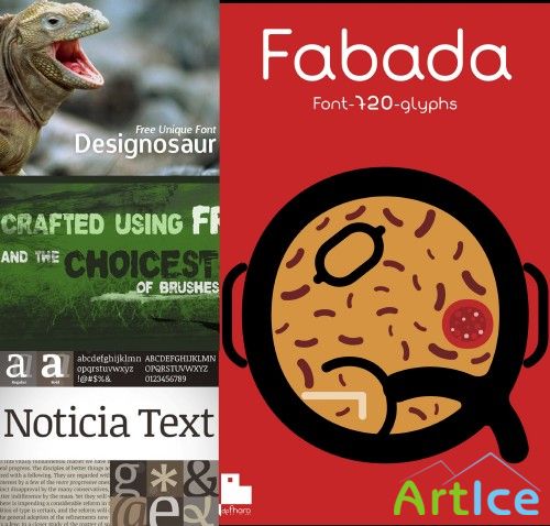 Font DK Nutnik, noticatext, Fabada, dknutthink