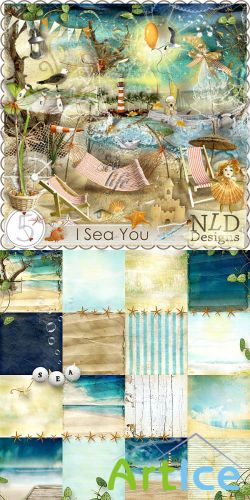 Scrap Kit - I Sea You PNG and JPG Files