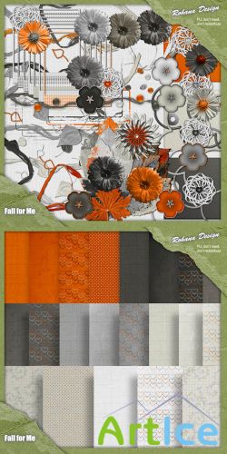 Scrap Set - Fall for Me PNG and JPG Files