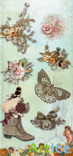 Vintage Decor PNG Files