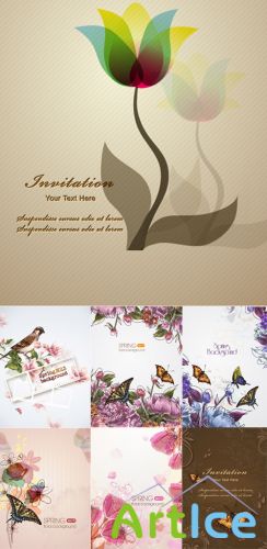 Spring Floral Illystrations Set 2