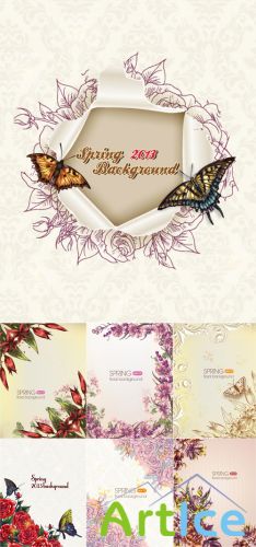 Spring Floral Illystrations Set 3