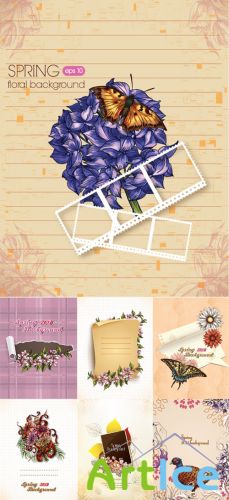 Spring Floral Illystrations Set 4