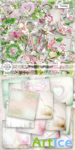 Scrap Set - Le Temps du Muguet PNG and JPG Files