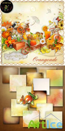 Scrap Set - Orangeade PNG and JPG Files