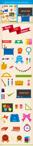 Designtnt - Back to School Vector Elements