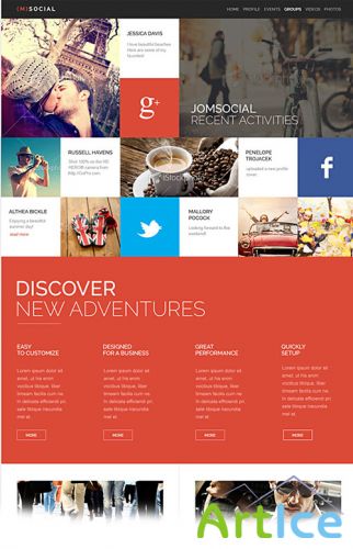 Gavick - GK (M) Social v1.0 - Template for Joomla 2.5