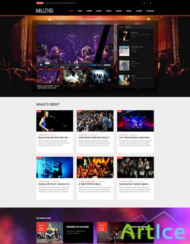 JoomlArt - JA Muzic - Template for Joomla 2.5 - 3.x