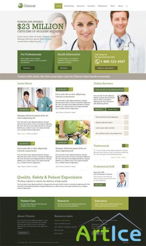 OmegaTheme - OT Clinical - Medical & Health Responsive Template for Joomla 2.5