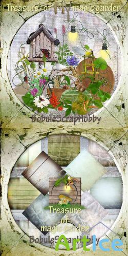 Scrap set - Treasure of My Magic Garden PNG and JPG Files