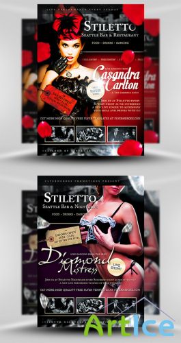 Stiletto Flyer Template PSD