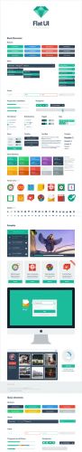 Flat User Interface PSD & HTML Template