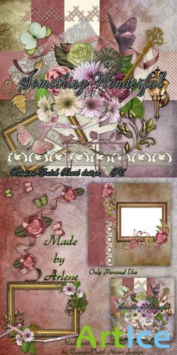 Scrap Set - Something Wonderful PNG and JPG Files