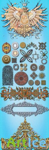 Decorative Elements, Patterns, Ornament PNG Files