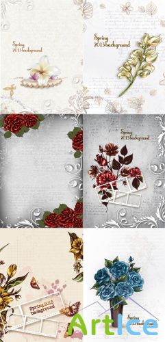 Spring Floral Illustrations Set 6