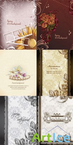 Spring Floral Illustrations Set 7