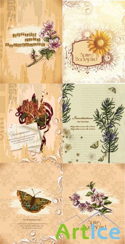 Spring Floral Illustrations Set 9