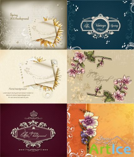 Spring Floral Illustrations Set 10